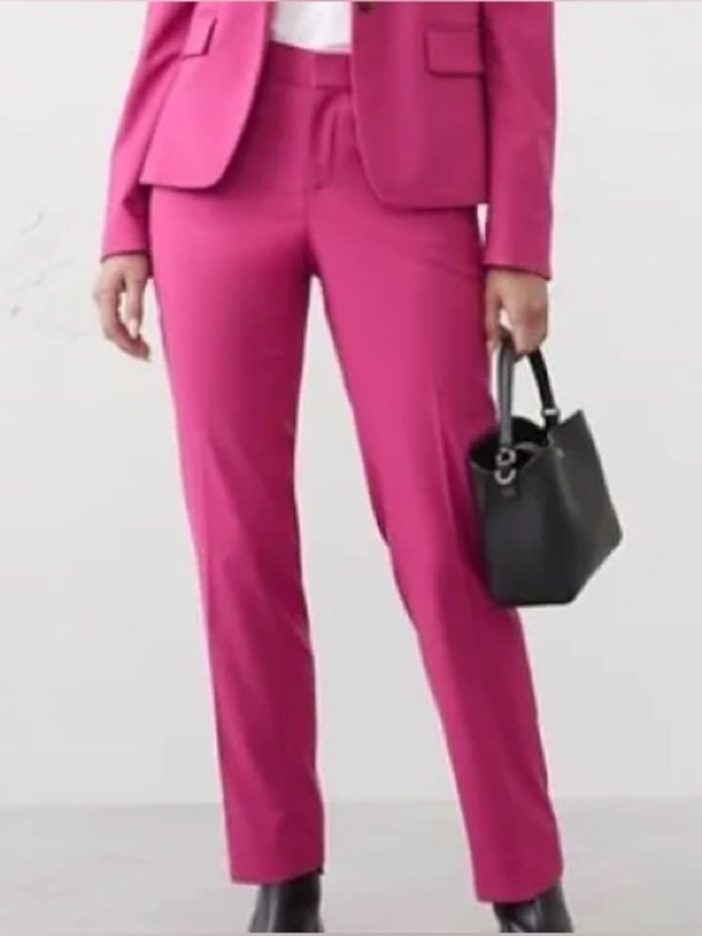 New Banana Republic Ryan Straight Pant Hot Pink 4